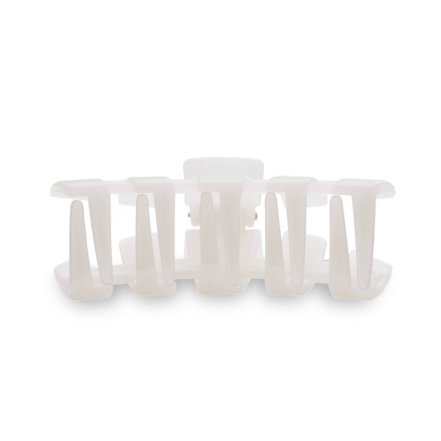 TELETIES - Classic Small Hair Clip - Coconut White