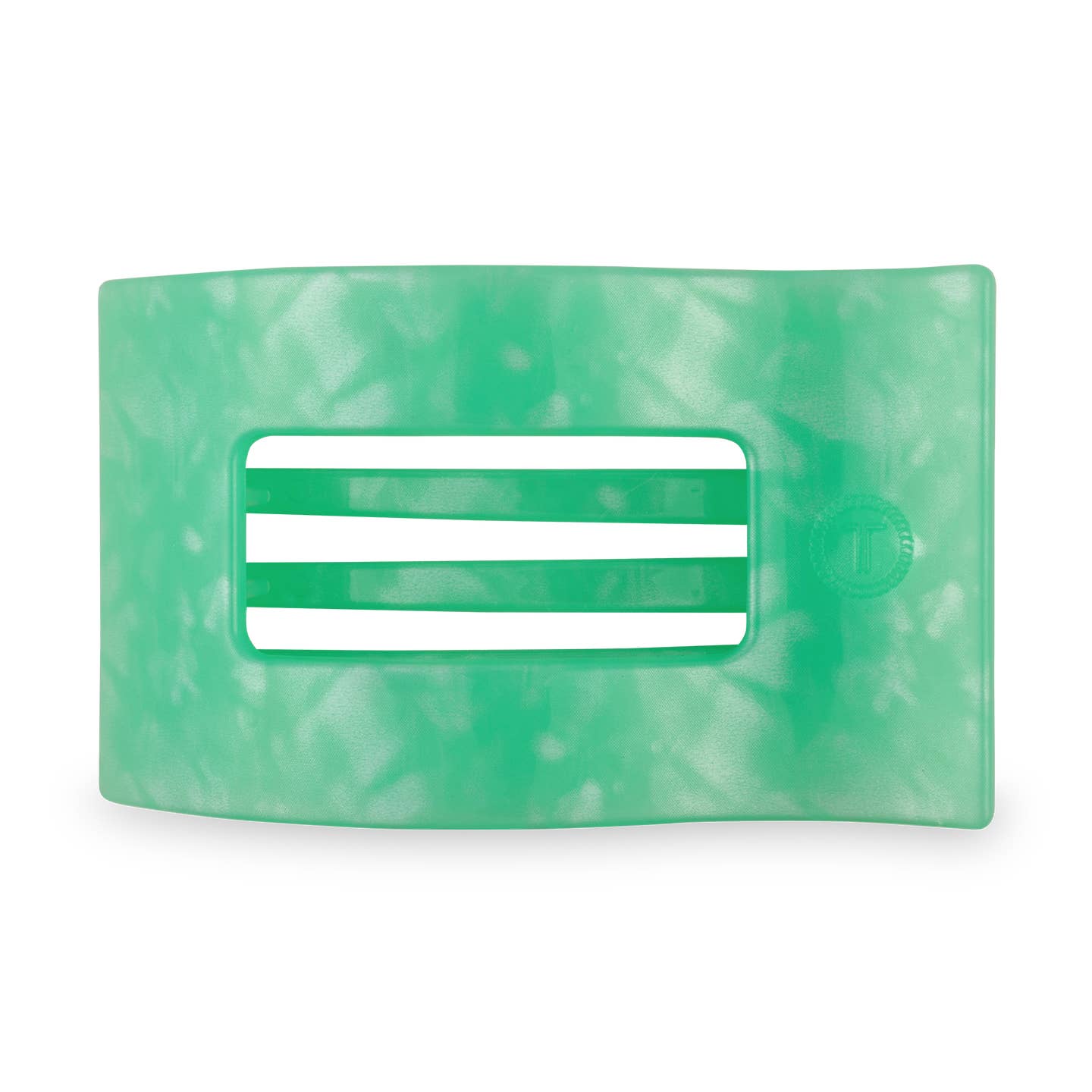 TELETIES - Large Flat Rectangle Hair Clip - Spring Splash