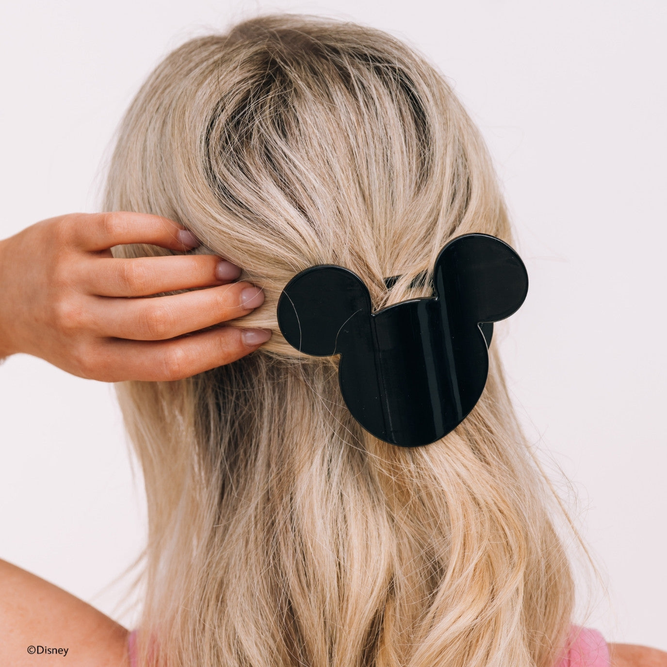 TELETIES - Medium Flat Hair Clip - Disney: Mickey Mouse Shaped