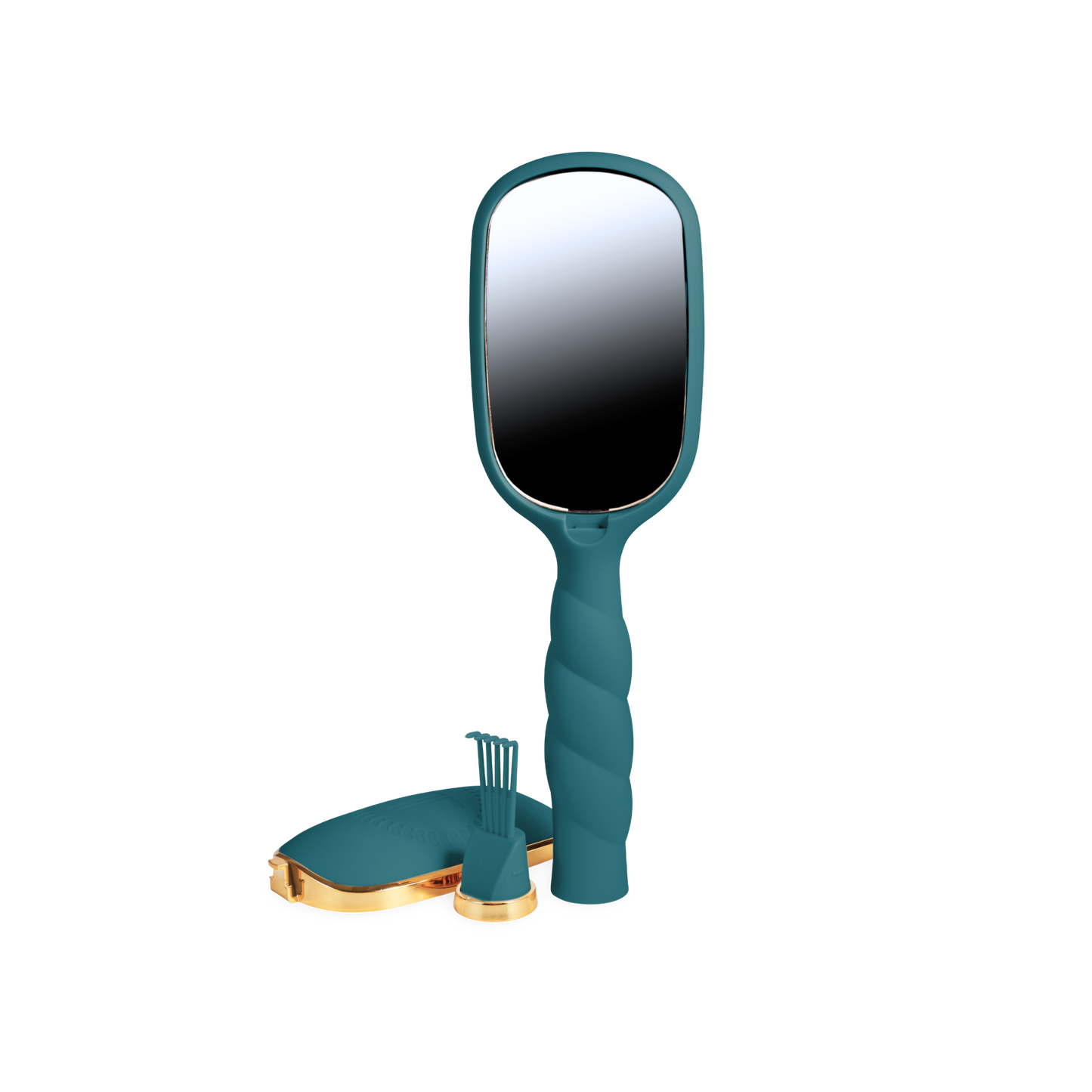 TELETIES - Detangler Hair Brush for Thick Hair - Teal With It