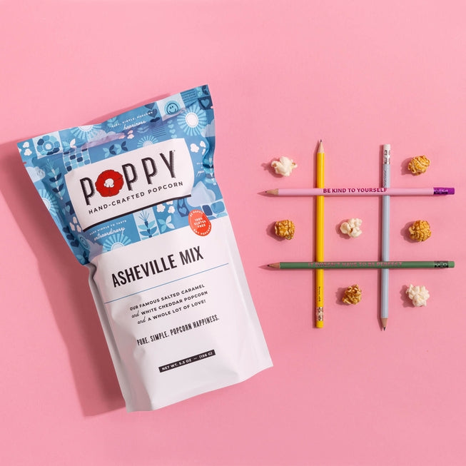 Poppy Hand-Crafted Popcorn - Asheville Mix 6 oz