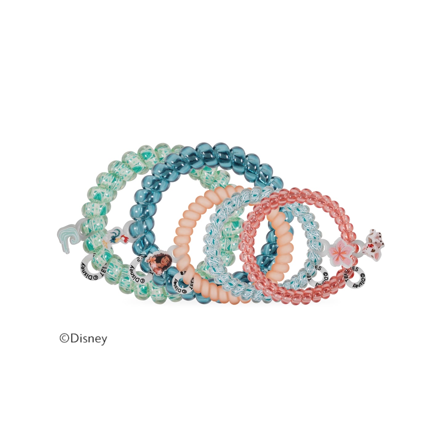 TELETIES - Mixed Hair Ties - Moana and Friends