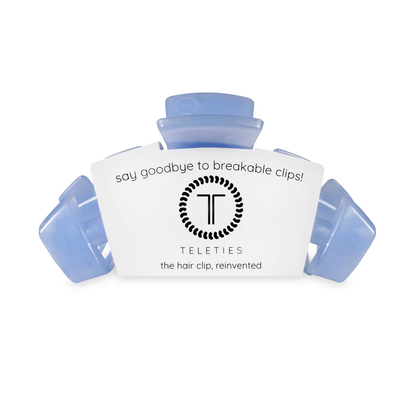 TELETIES - Classic Medium Hair Clip - Blue Lagoon