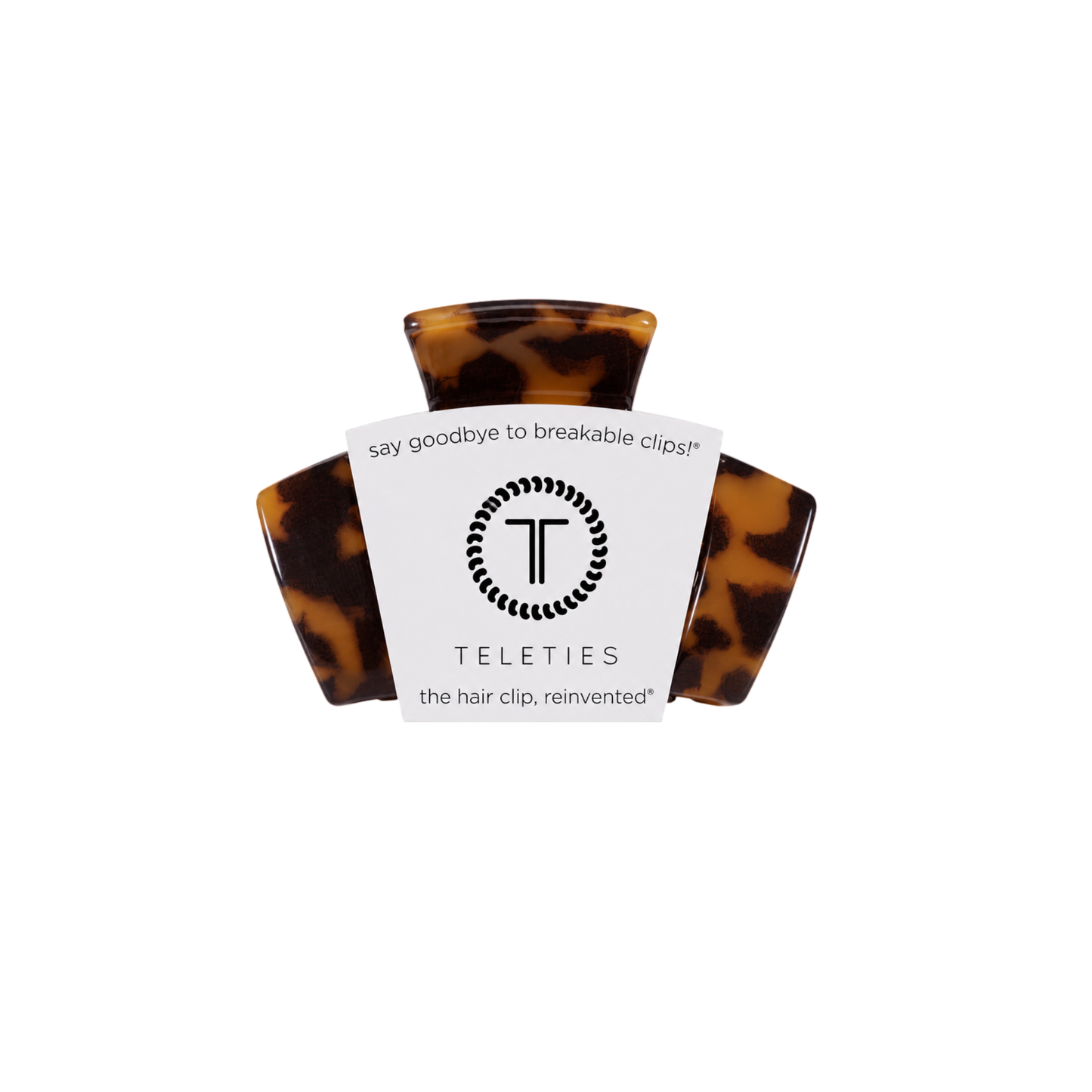 TELETIES - Classic Petite Claw Clip - Tortoise