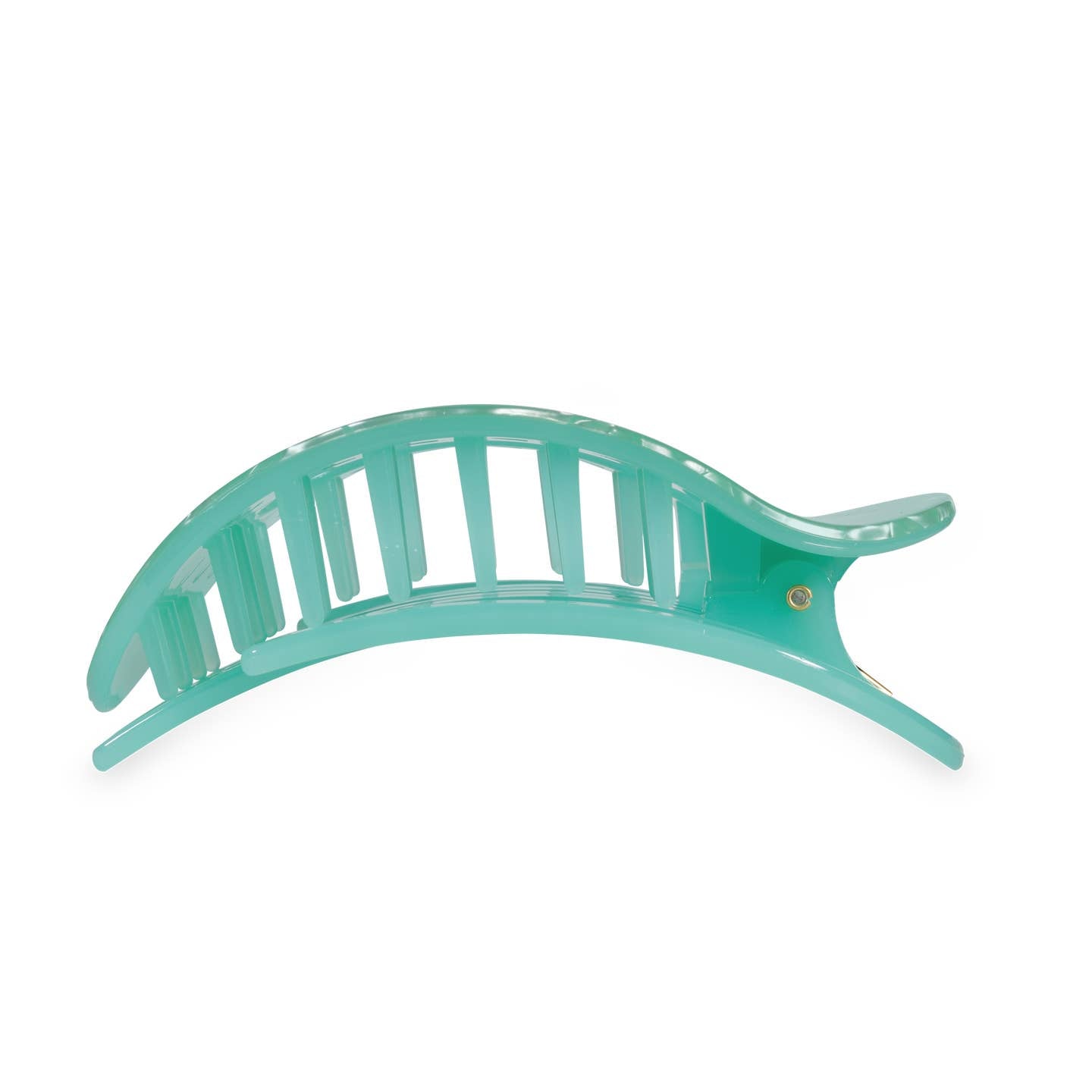 TELETIES - Large Flat Round Hair Clip - Spring Splash