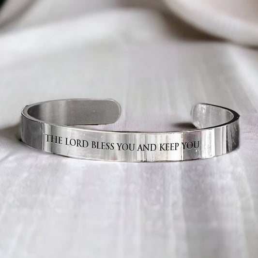 FINAL SALE - The Scripture Bangle : The Lord Bless You & Keep You