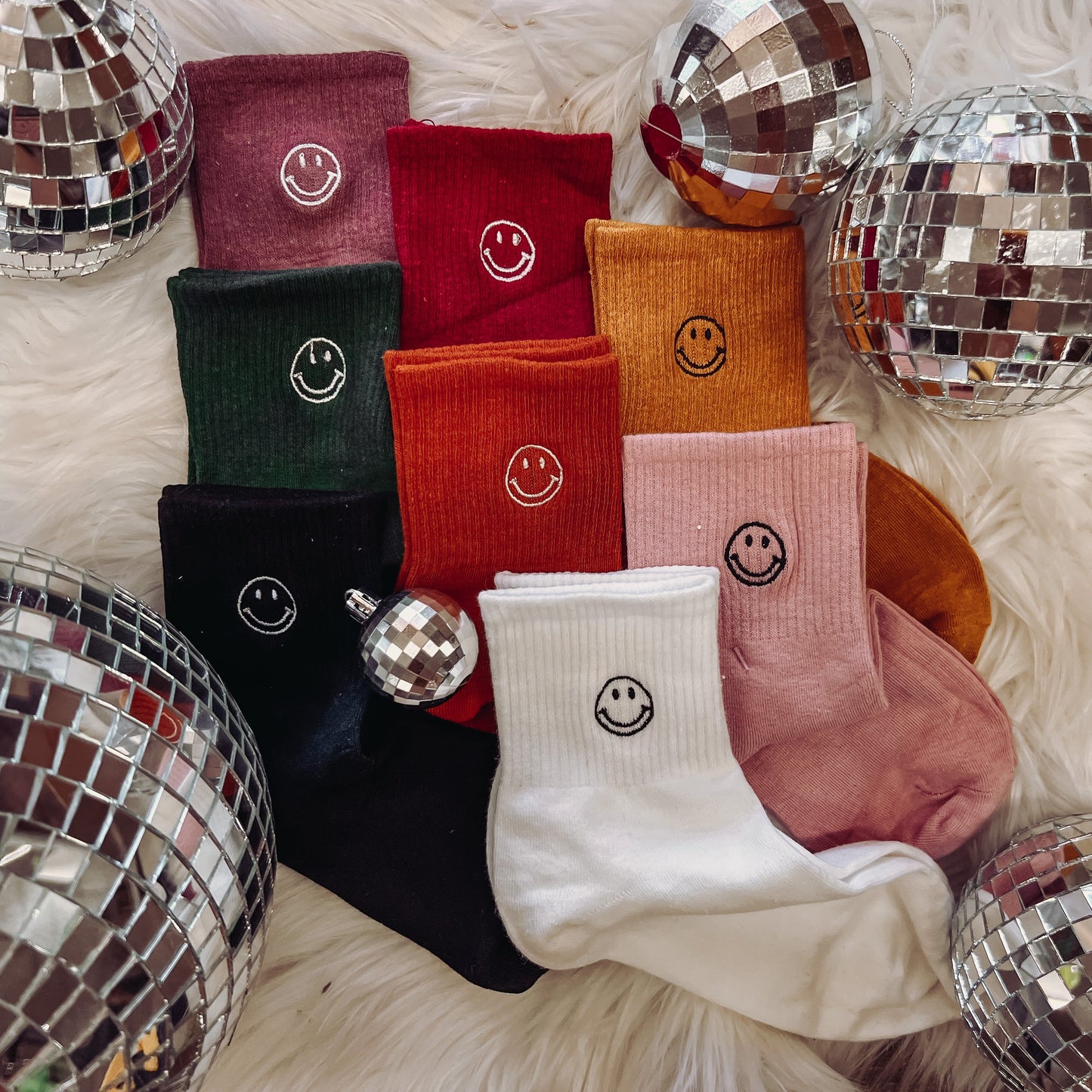 Smiley Socks - ASST COLORS