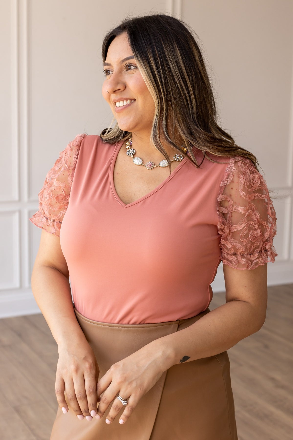 FINAL SALE - The Millie Bodysuit - Rust