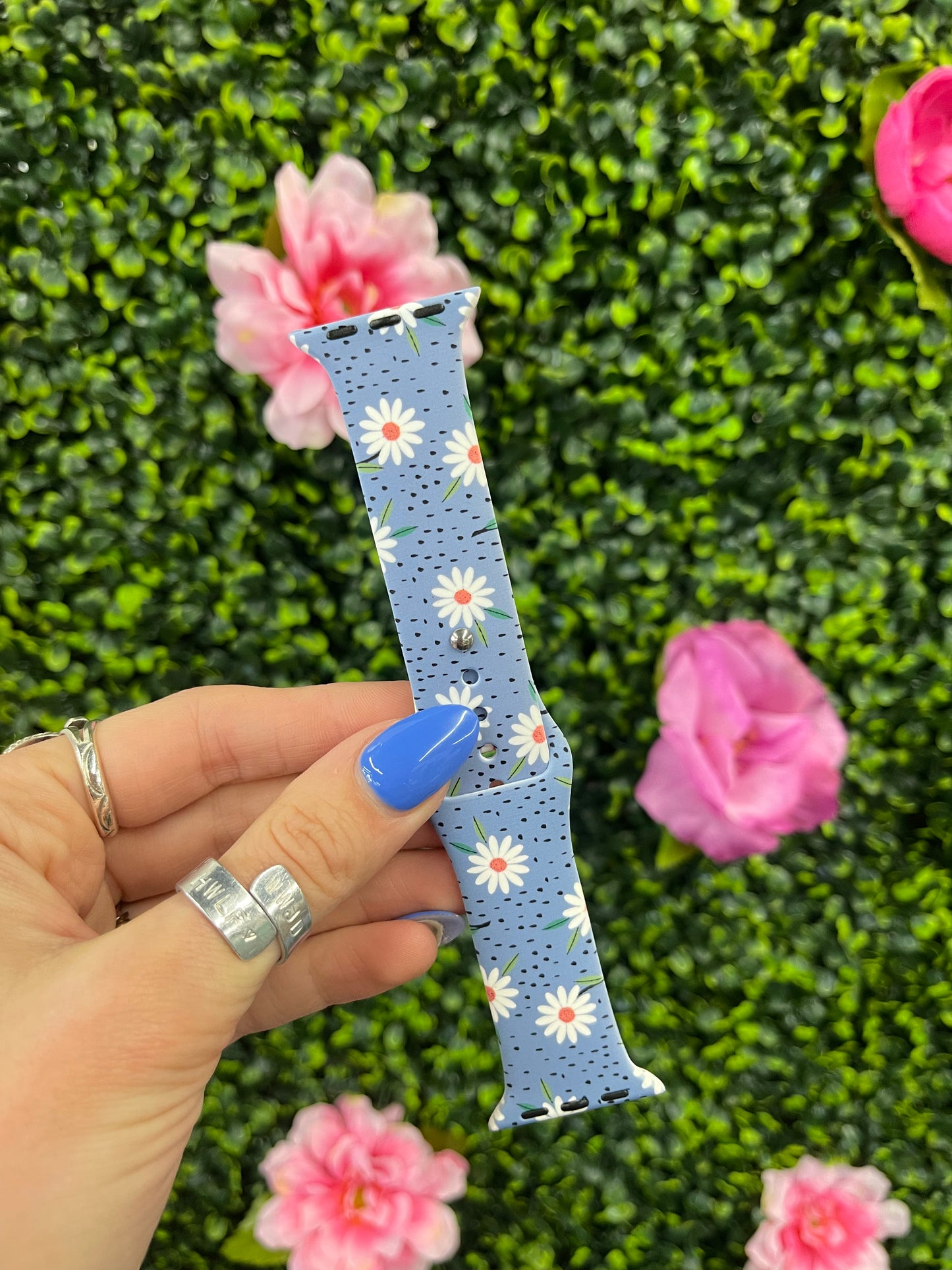 The Blue Daisy Apple Watch Band - 38/40MM