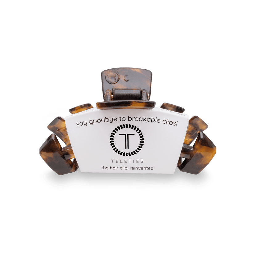 TELETIES - Classic Small Hair Clip - Tortoise