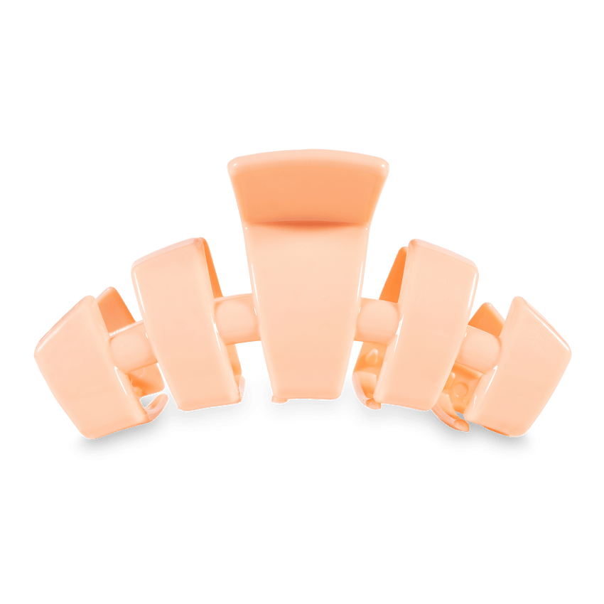 TELETIES - Classic Large Hair Clip - Peach Fuzz