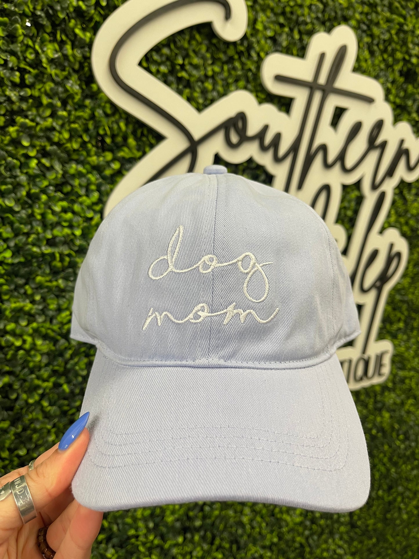 The Dog Mom Cap - Light Blue