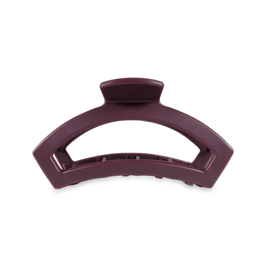 TELETIES - Open Medium Hair Clip - Burgundy Bliss