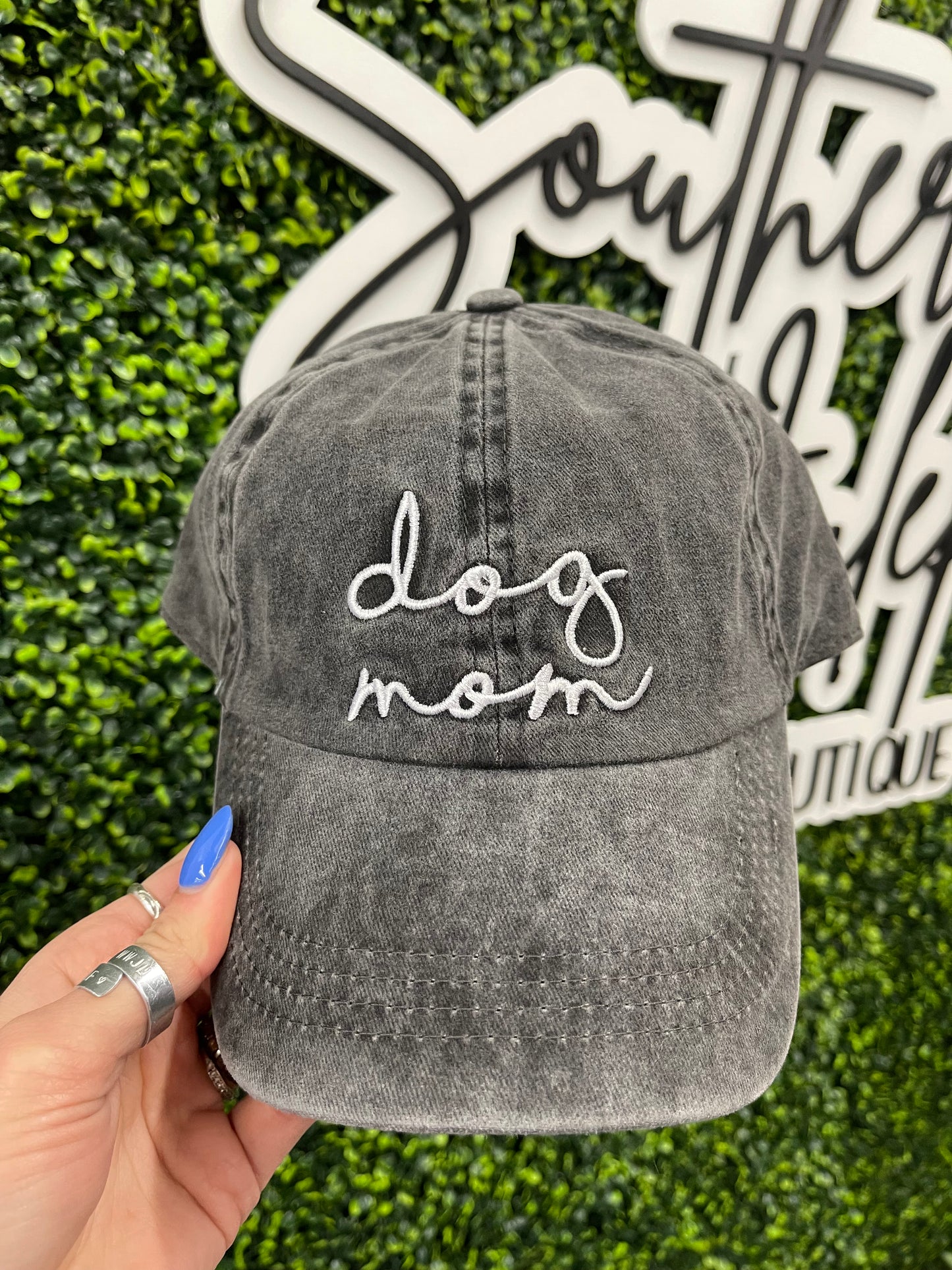 The Dog Mom Cap - Black