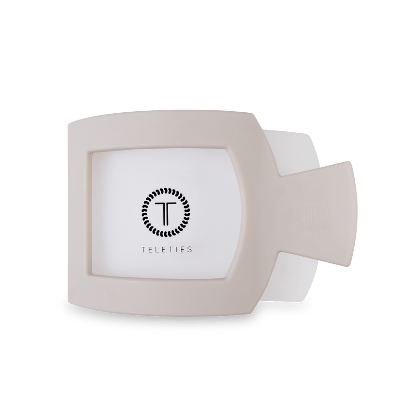 TELETIES - Large Flat Square Clip - Toasted