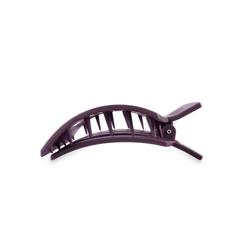 TELETIES - Medium Flat Square Clip - Burgundy Bliss