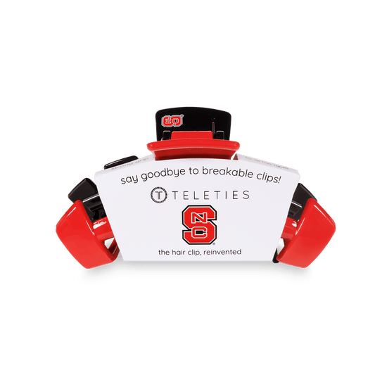 TELETIES - Classic Medium Hair Clip - North Carolina State University