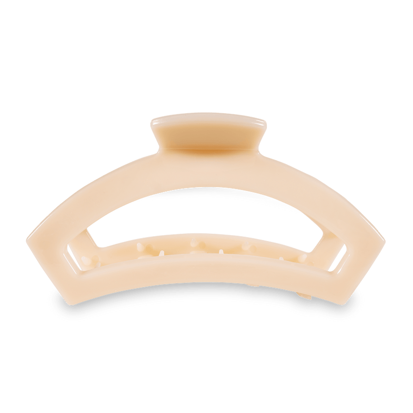 TELETIES - Open Large Hair Clip - Almond Beige