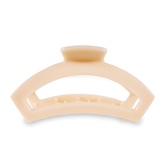 TELETIES - Open Large Hair Clip - Almond Beige