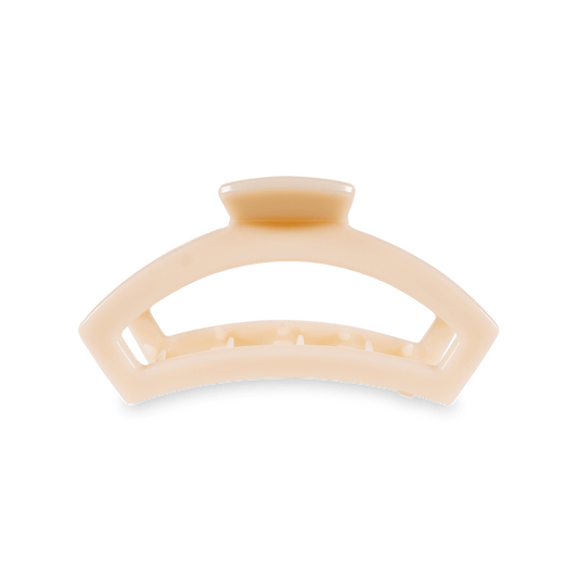 TELETIES - Open Medium Hair Clip - Almond Beige