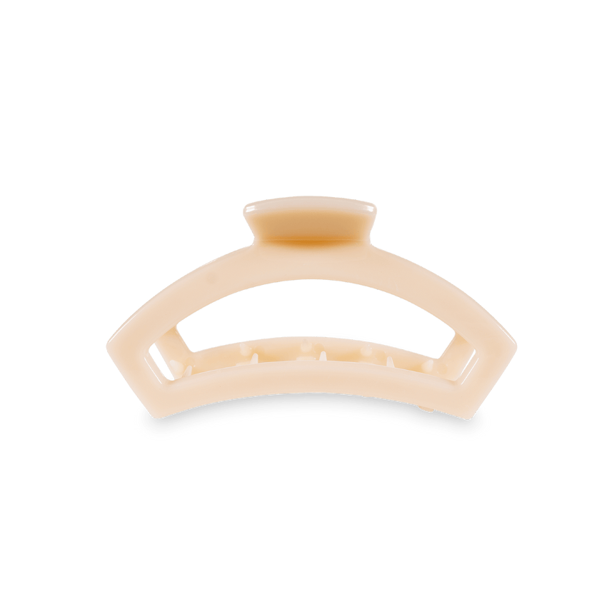 TELETIES - Open Small Hair Clip - Almond Beige