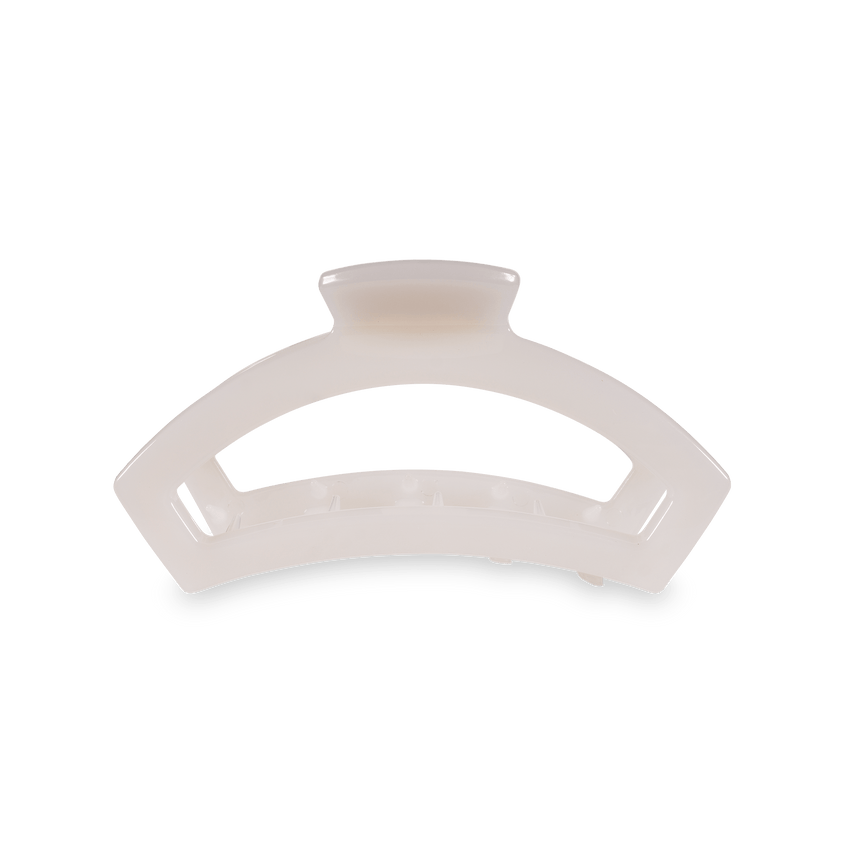 TELETIES - Open Medium Hair Clip - Coconut White