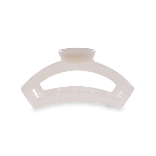 TELETIES - Open Medium Hair Clip - Coconut White