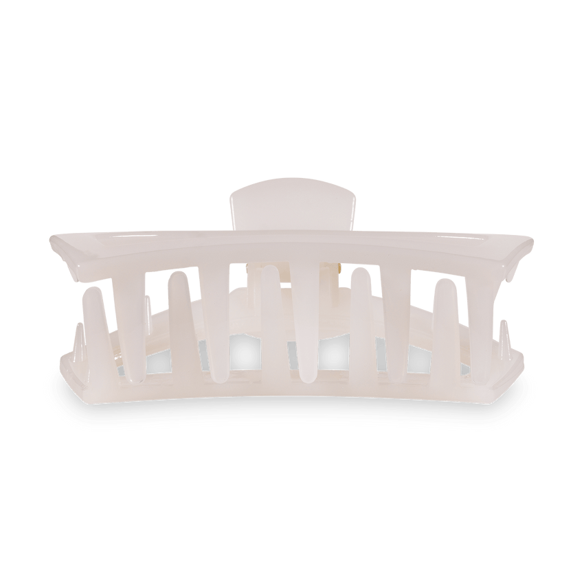 TELETIES - Open Small Hair Clip - Coconut White