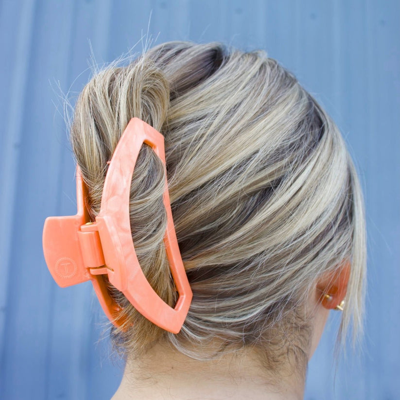TELETIES - Open Large Hair Clip - Dreamsicle