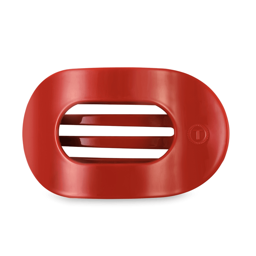 TELETIES - Large Flat Round Hair Clip - Red Carpet Ready