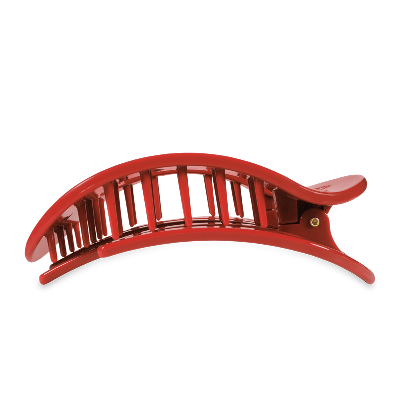 TELETIES - Large Flat Round Hair Clip - Red Carpet Ready