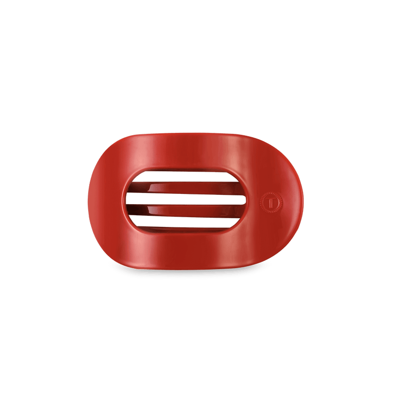 TELETIES - Small Flat Round Clip - Red Carpet Ready