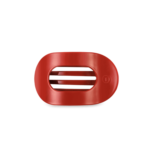 TELETIES - Small Flat Round Clip - Red Carpet Ready