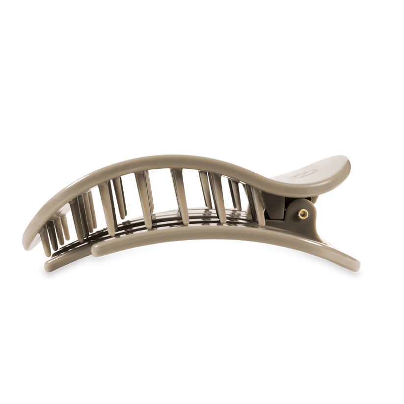 TELETIES - Large Flat Round Hair Clip - Sage It Ain't So