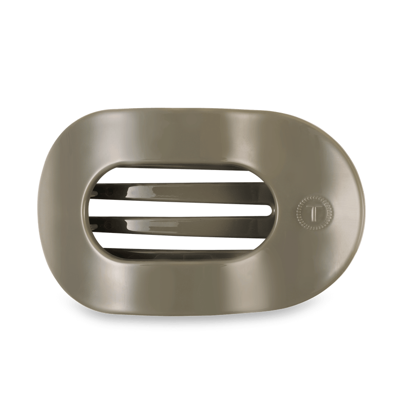 TELETIES - Large Flat Round Hair Clip - Sage It Ain't So