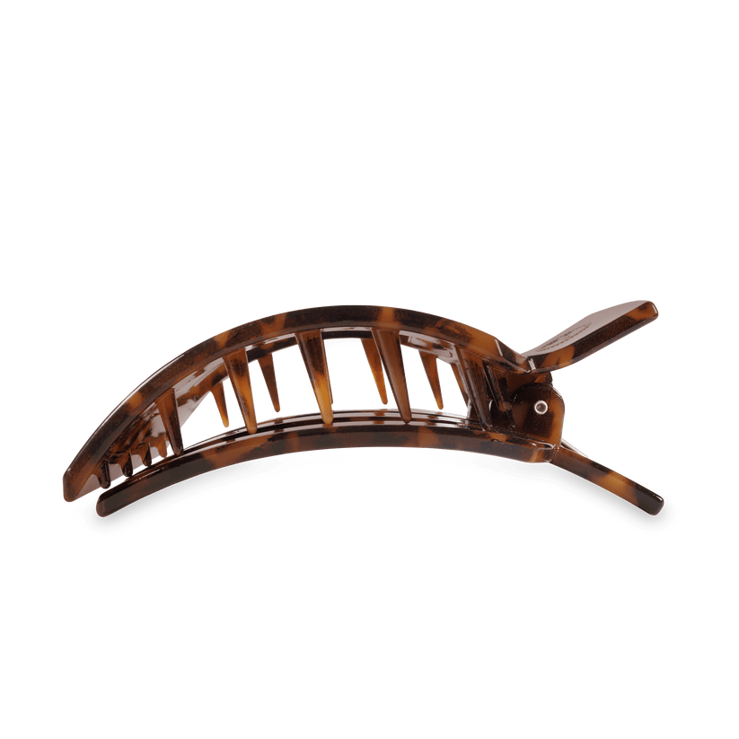 TELETIES - Large Flat Square Clip - Tortoise