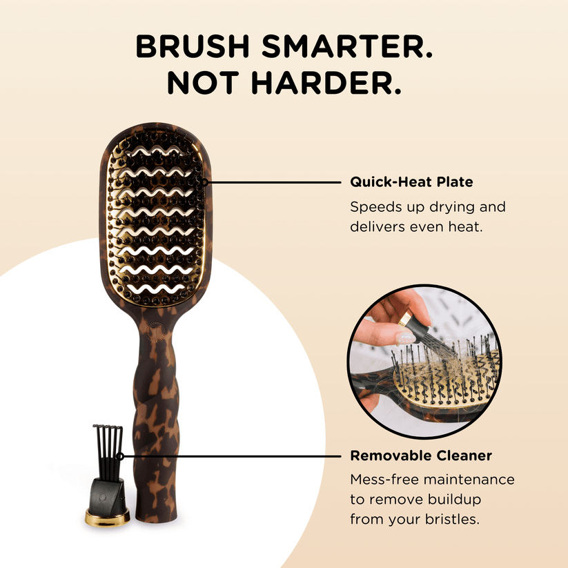 TELETIES - Vented Hair Brush - Tortoise