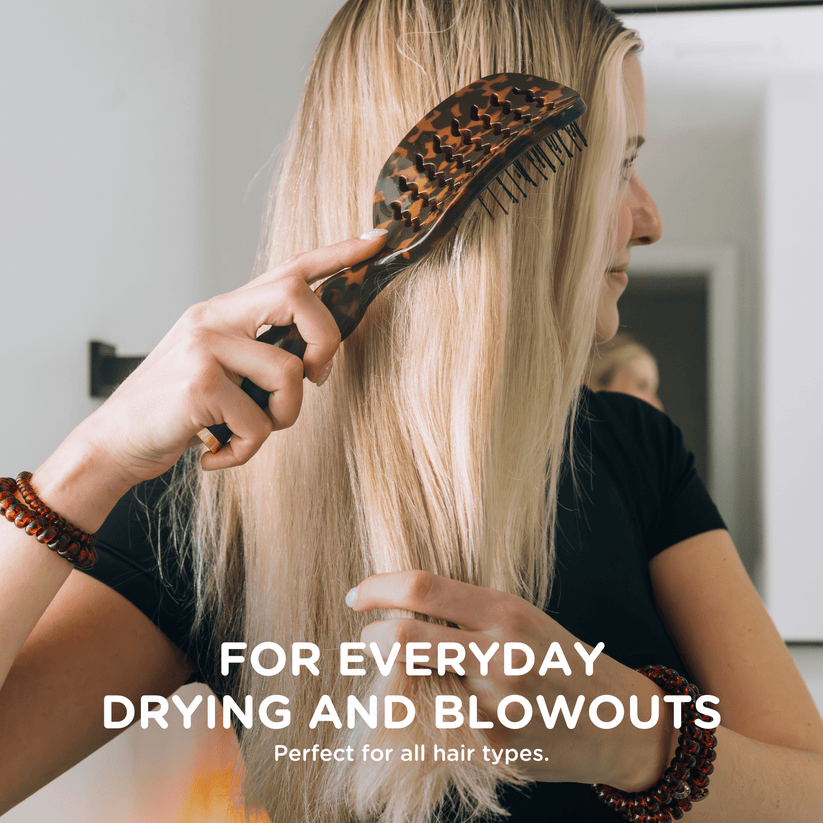 TELETIES - Vented Hair Brush - Tortoise