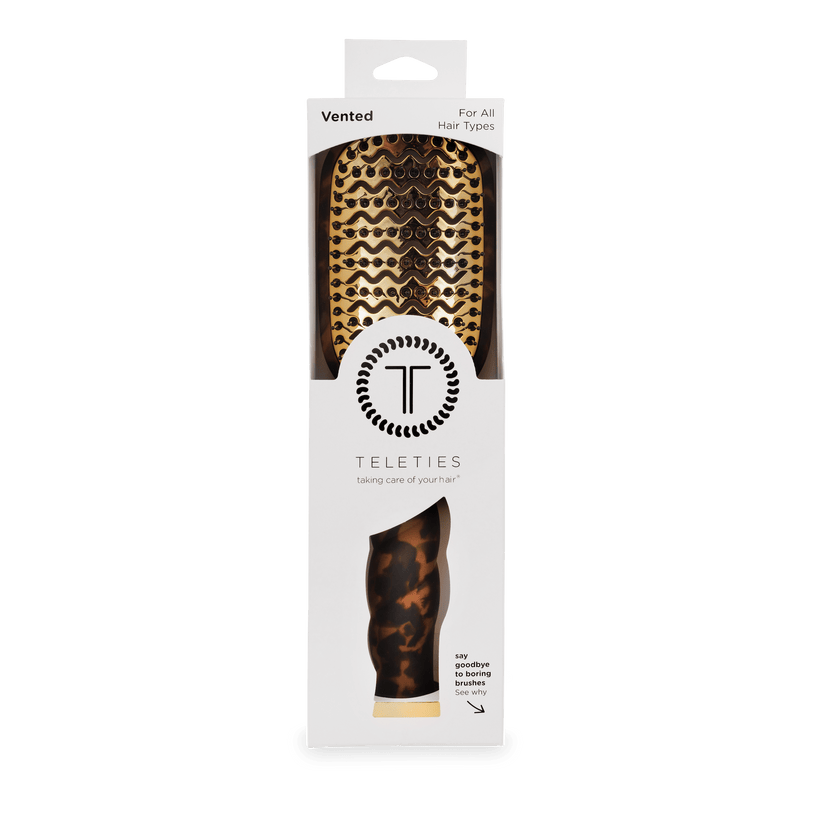 TELETIES - Vented Hair Brush - Tortoise