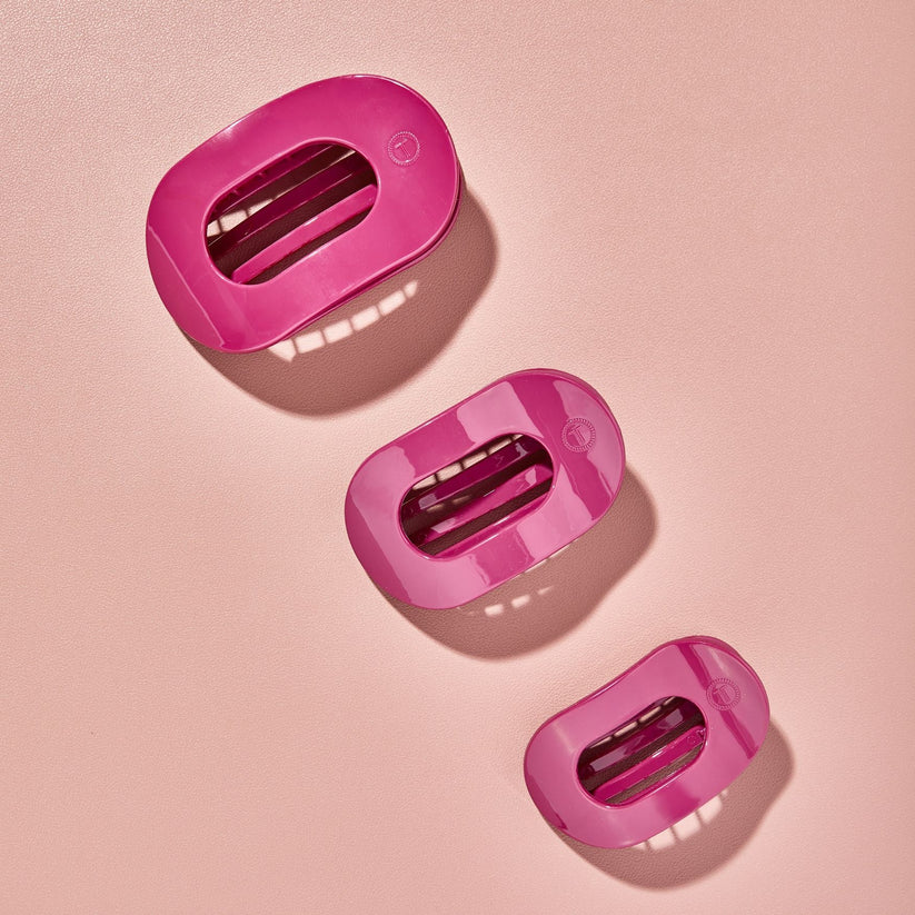 TELETIES - Large Flat Round Hair Clip - Wild Side