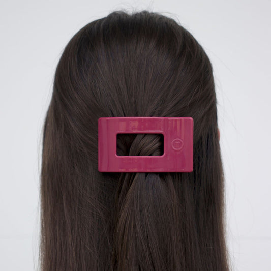 TELETIES - Small Flat Rectangle Hair Clip - Wild Side