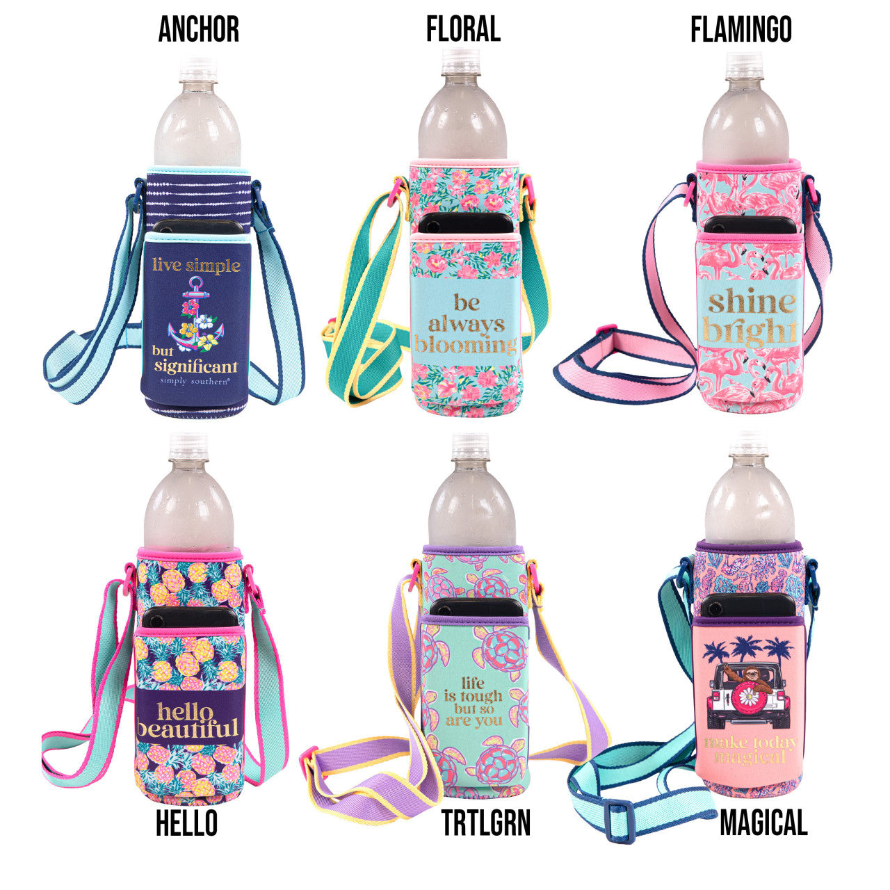FINAL SALE - Simply Southern - Neoprene Bottle Case - ASST.