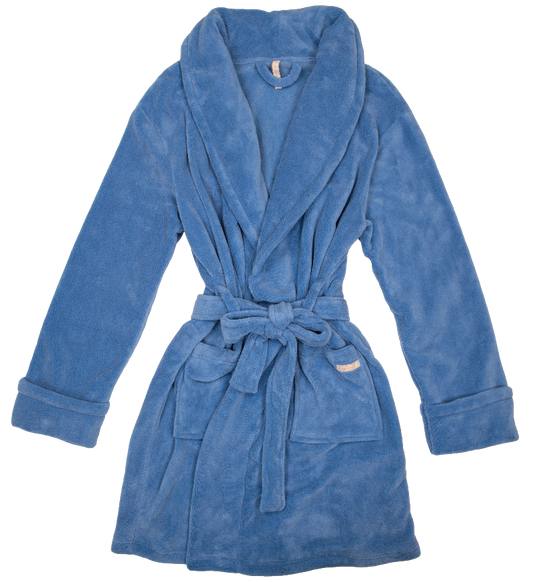 FINAL SALE - Simply Southern - Plush Robe - Blue - ADULT