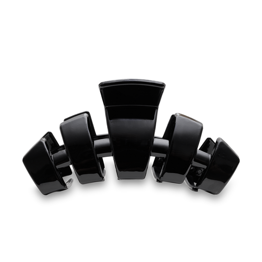 TELETIES - Classic Large Hair Clip - Jet Black