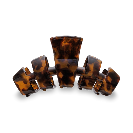 TELETIES - Classic Large Hair Clip - Tortoise