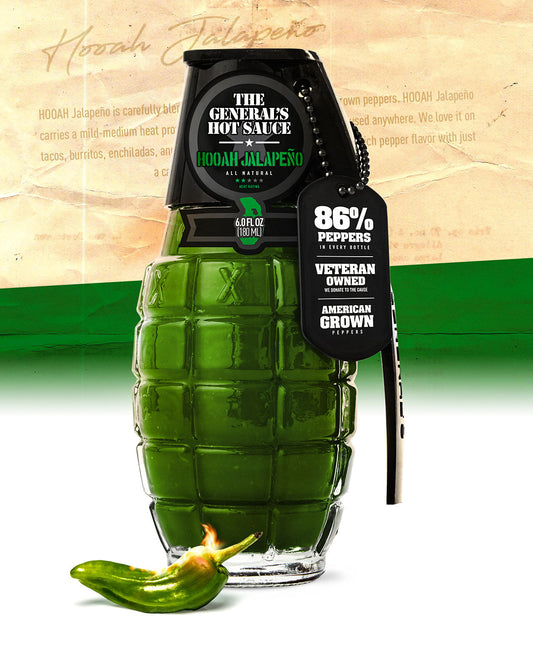 The General's Hot Sauce - HOOAH Jalapeño - 6 oz.