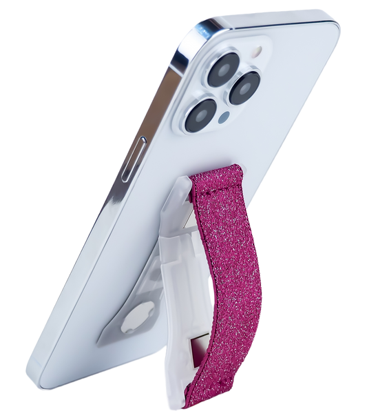 LoveHandle PRO Phone Grip - Cranberry Glitter