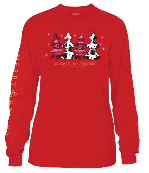 YOUTH - Simply Southern - Cowboy Santa Long Sleeve Tee
