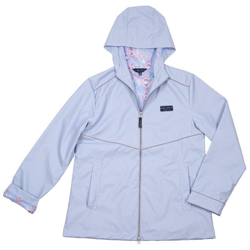 FINAL SALE - Simply Southern - Full Zip Rain Jacket - Surf