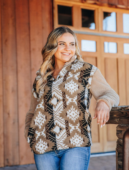 Weekend in Colorado Sherpa Pullover